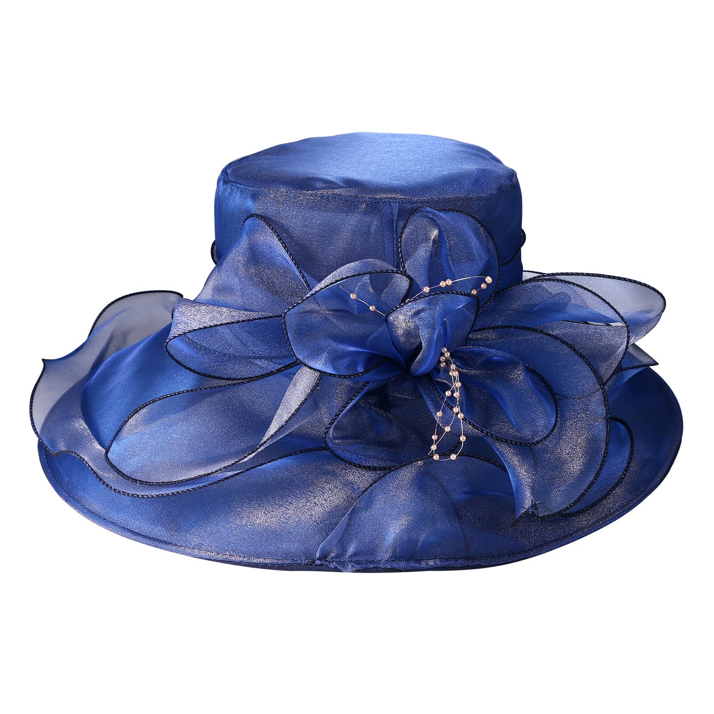 Chapeau bibi Derby à larges bords pour femme - Boniskiss