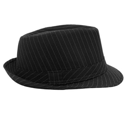 Manhattan Mafia Stripe Derby Hat - Boniskiss