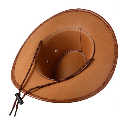 Chapeau de cowboy à larges bords bouclés, style western australien - Boniskiss