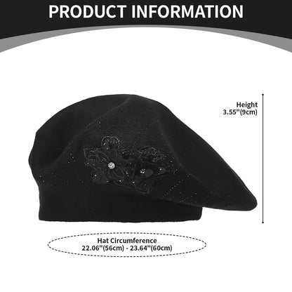 Béret français classique, chapeau d'artiste élégant - Boniskiss