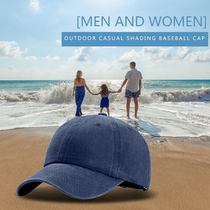 Casquette de baseball vintage en denim délavé, chapeau de soleil pour le golf - Boniskiss