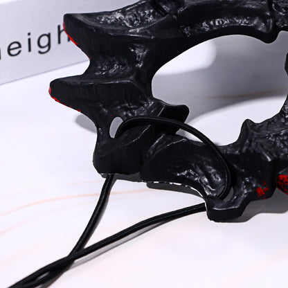 Boniskiss Dark Dragon & Yaksha Mask - Ghost Devil Mask for Halloween Carnival Venetian Masquerade