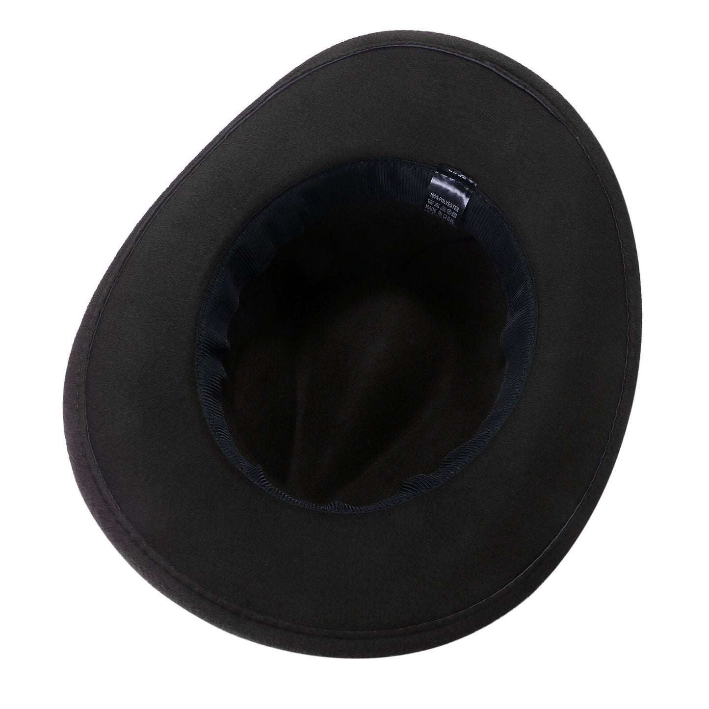 Chapeau Fedora classique de style western, en feutre, avec ceinture, idéal pour les activités de plein air et les cowboys - Boniskiss