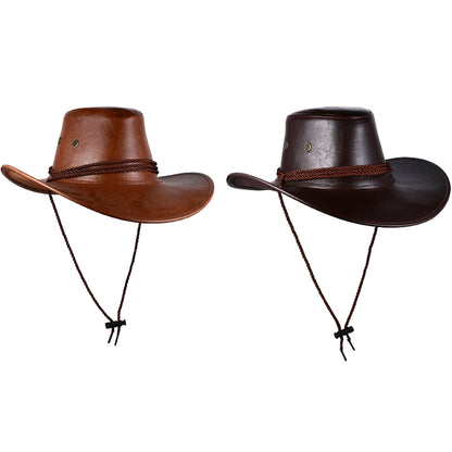 Chapeau de cowboy à larges bords bouclés, style western australien - Boniskiss