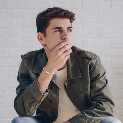 Personalized Love Heart Figaro Link Chain Bracelet - Boniskiss