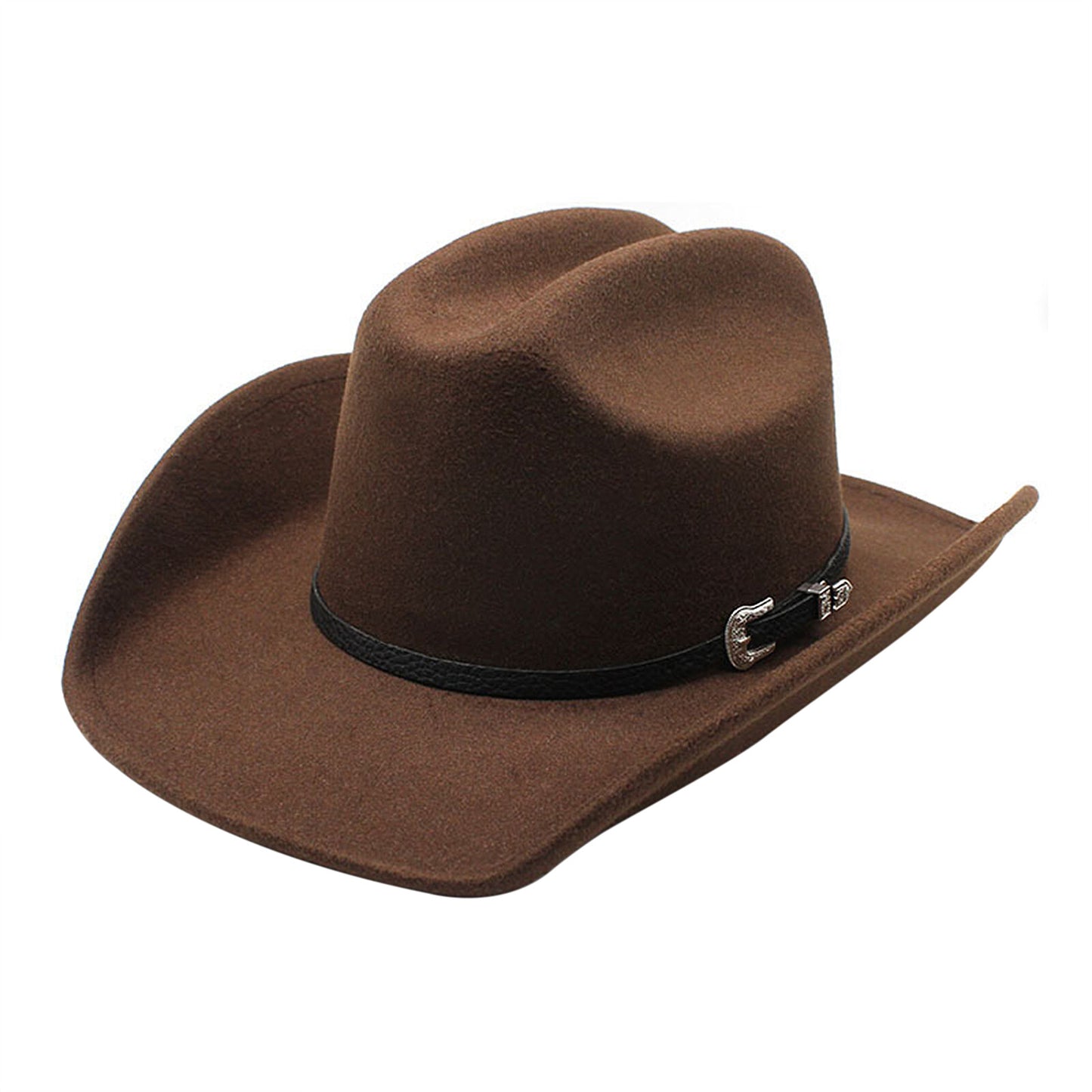 Chapeau Fedora classique de cow-boy/cowgirl avec ceinture - Boniskiss