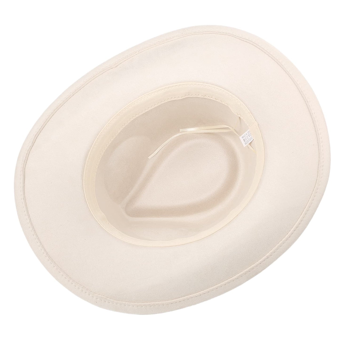 Chapeau de cowboy rétro western en laine à larges bords - Boniskiss