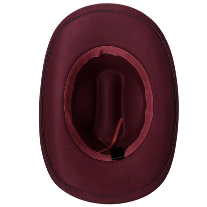 Retro Cowgirl Hat with Heart-Shaped Chain - Boniskiss