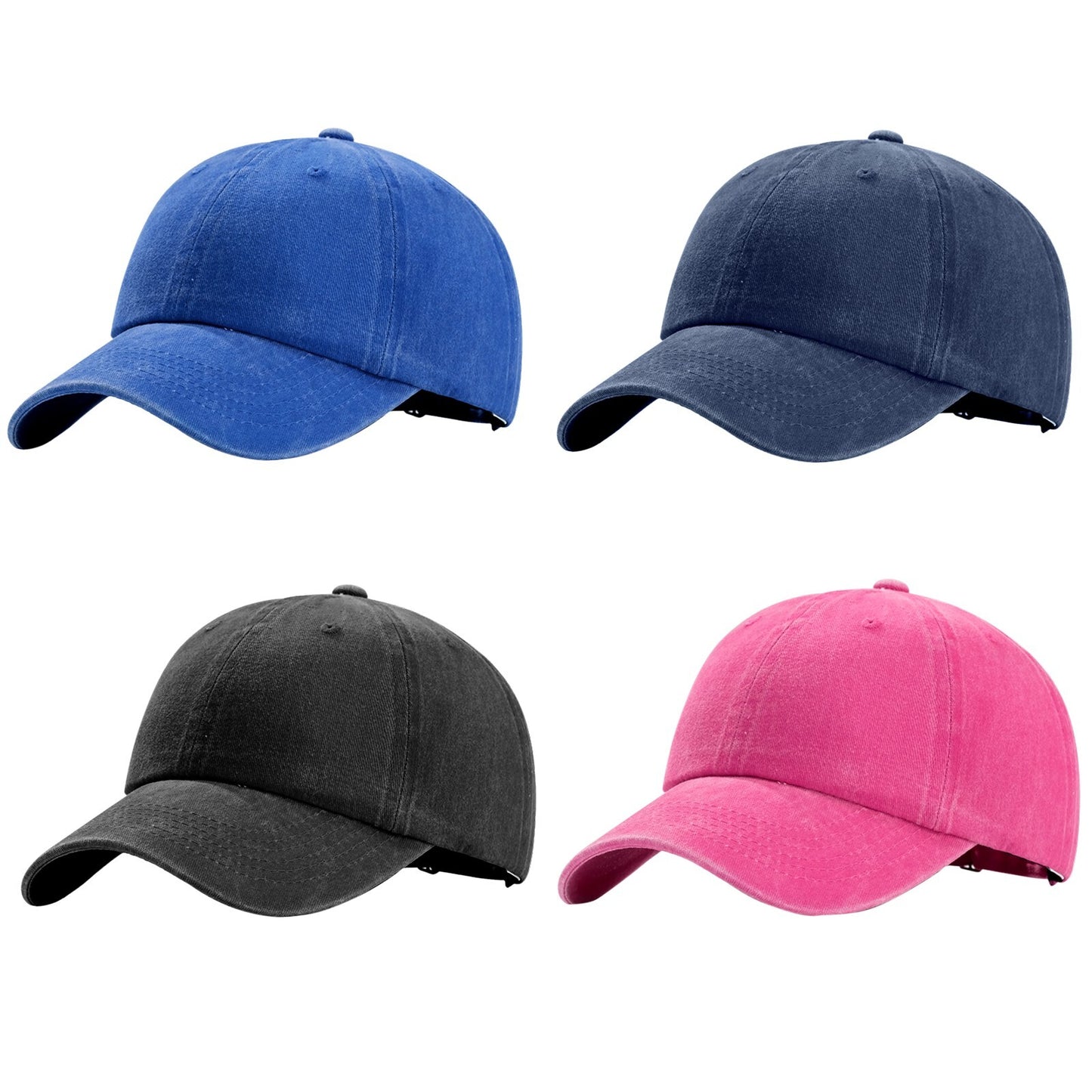 Casquette de baseball vintage en denim délavé, chapeau de soleil pour le golf - Boniskiss