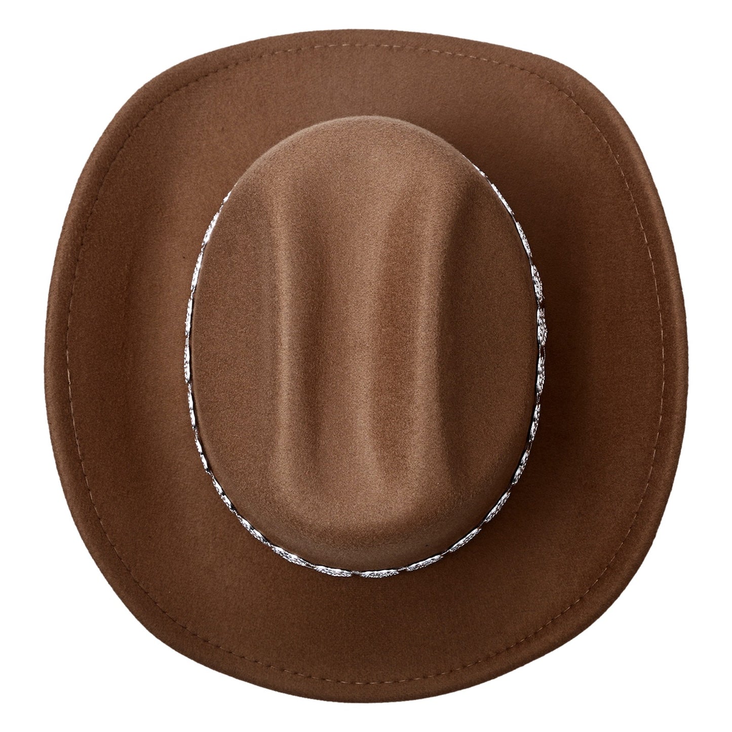 Retro Cowgirl Hat with Heart-Shaped Chain - Boniskiss
