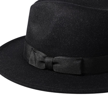 Classic Wool Felt Fedora Hat - Boniskiss