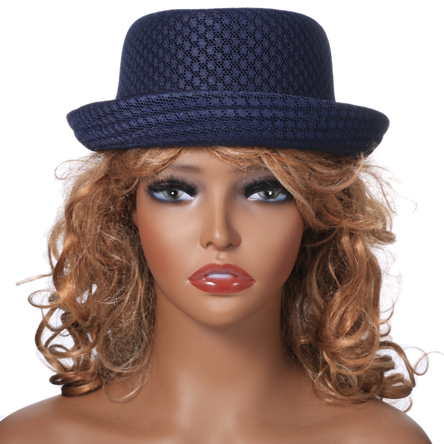 Soft Mesh Pork Pie Fedora Hat - Boniskiss