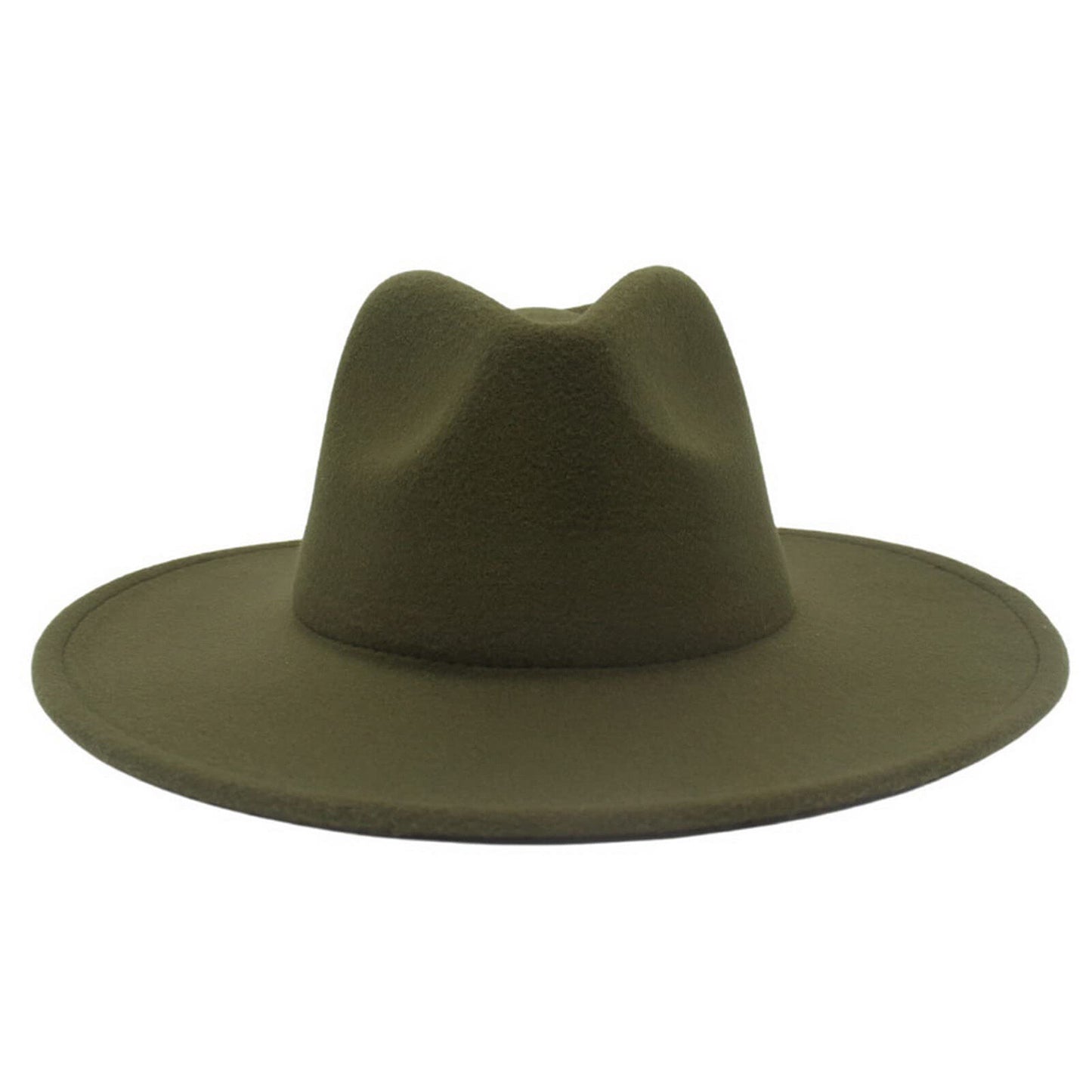 Western Style Fedora Felt Cowboy Hat - Boniskiss