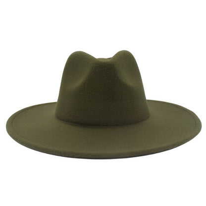Western Style Fedora Felt Cowboy Hat - Boniskiss