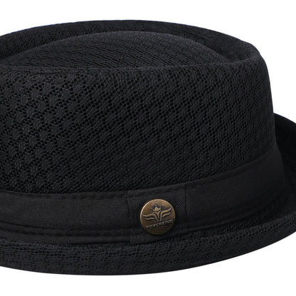 Soft Mesh Pork Pie Fedora Hat - Boniskiss