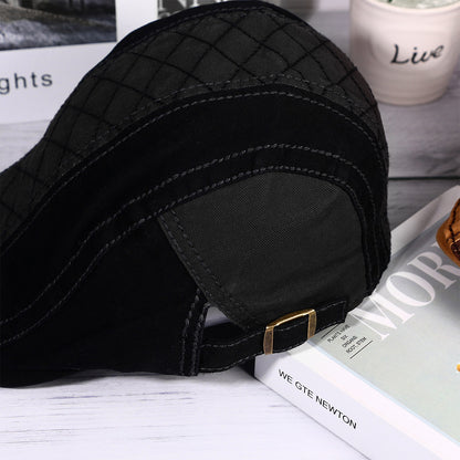Casual British Style Hat Adjustable Beret Taxi Driving Cap - Boniskiss