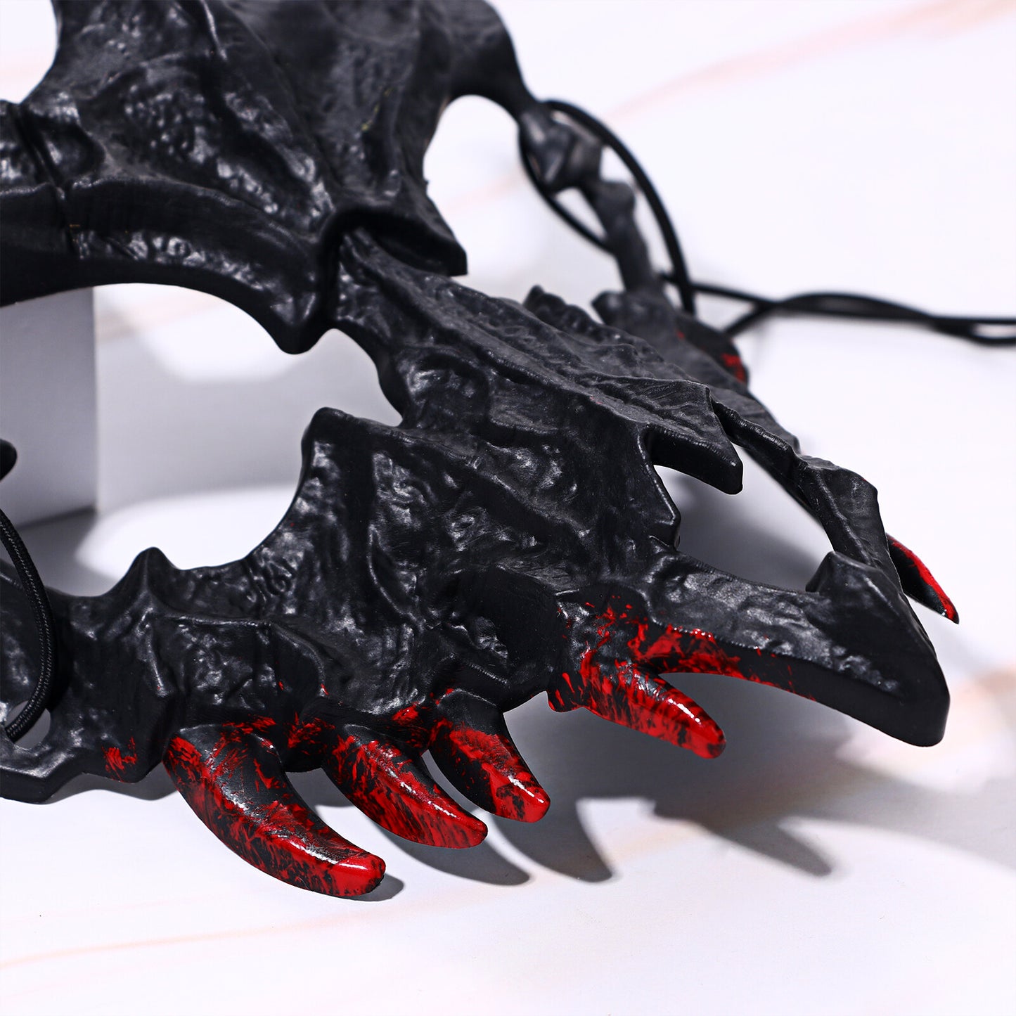Boniskiss Dark Dragon & Yaksha Mask - Ghost Devil Mask for Halloween Carnival Venetian Masquerade