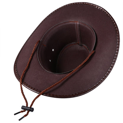 Chapeau de cowboy à larges bords bouclés, style western australien - Boniskiss