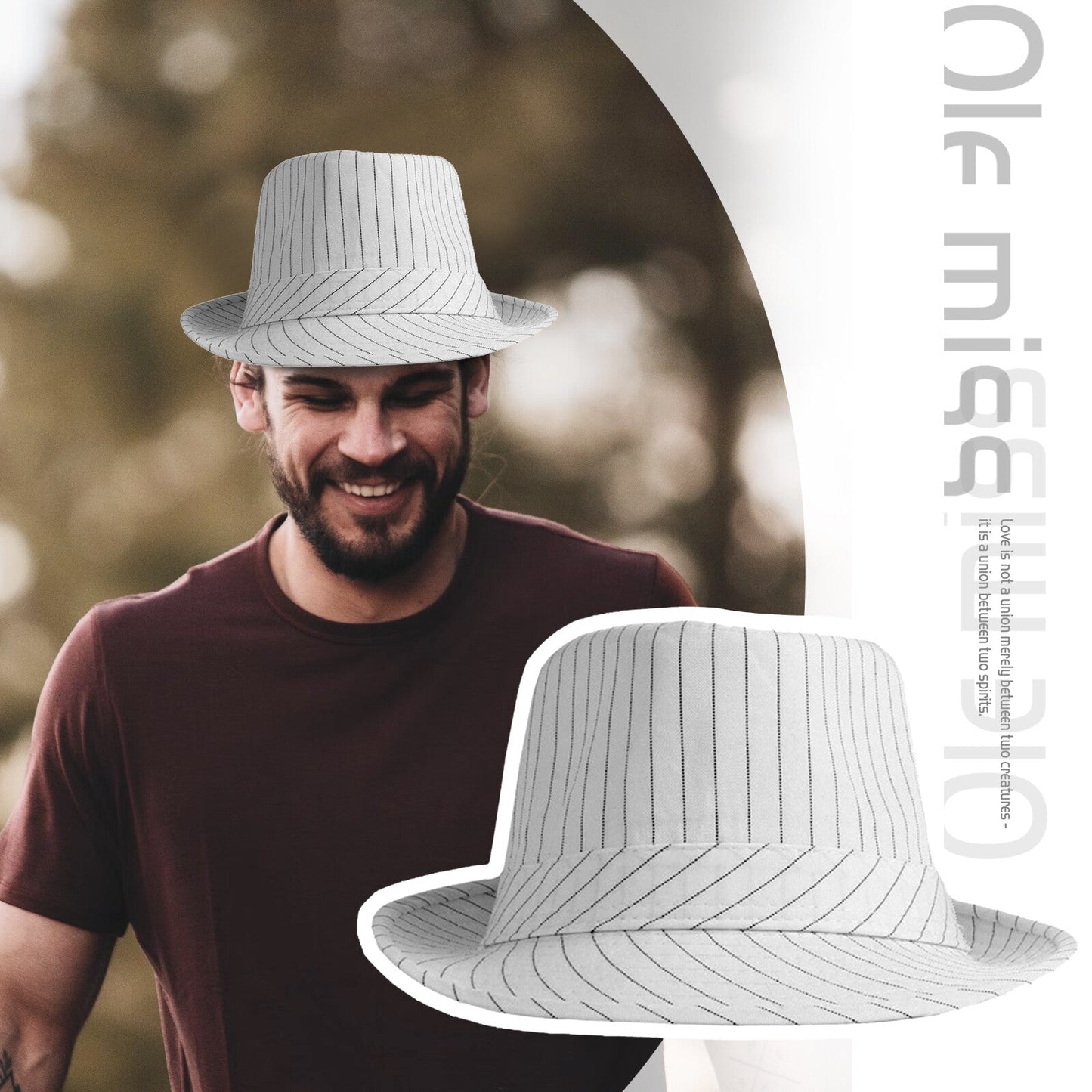 Men's Classic Manhattan Gangster Trilby Fedora Hat - Boniskiss