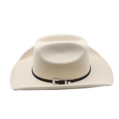 Chapeau Fedora classique de cow-boy/cowgirl avec ceinture - Boniskiss