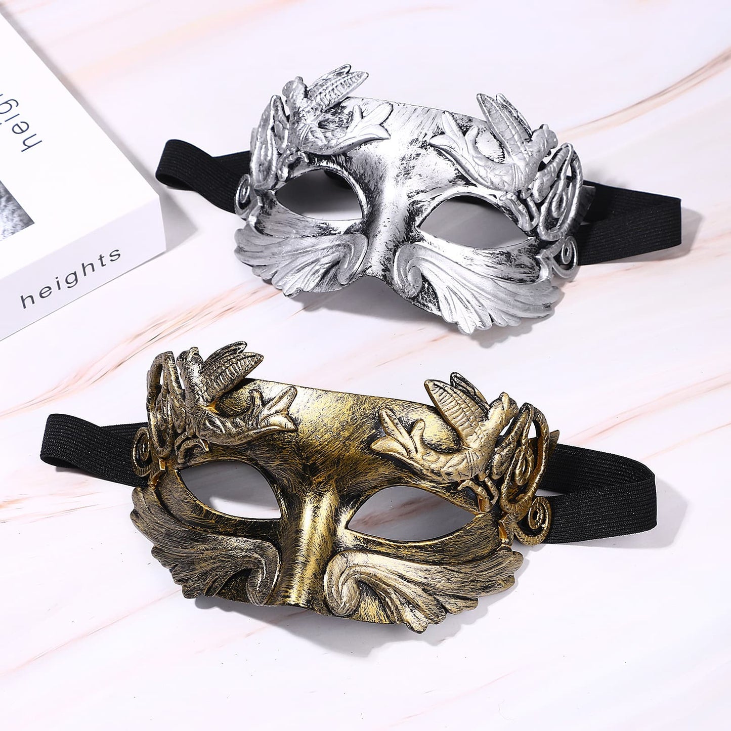 Boniskiss Mens Paisley pattern Masquerade Mask - Classical Mask For Halloween Carnival Graduation Ball