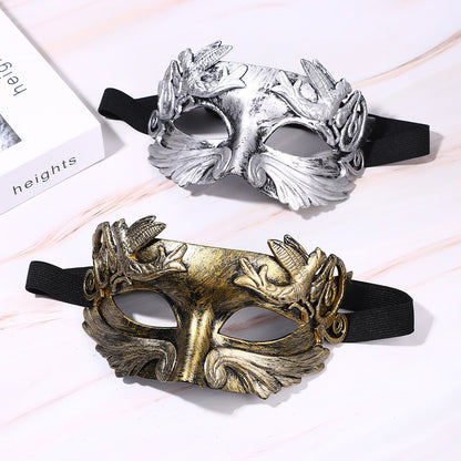 Boniskiss Mens Paisley pattern Masquerade Mask - Classical Mask For Halloween Carnival Graduation Ball