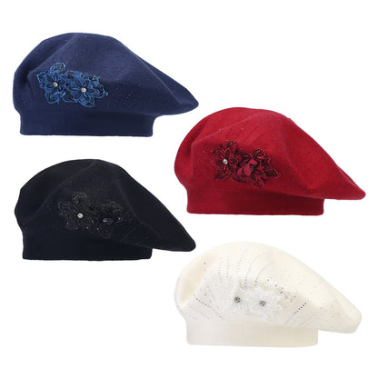 Classic French Beret Elegant Artist Hat - Boniskiss