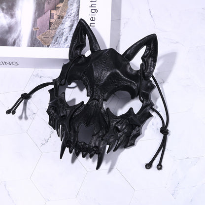 Boniskiss Men's Masquerade Beast Skull Mask - Halloween Costume Cosplay Wolf Tiger Full Face Mask