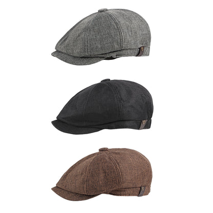 Classic 8 Panel Newsboy Gatsby Cap - Boniskiss