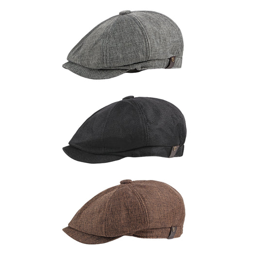Classic 8 Panel Newsboy Gatsby Cap - Boniskiss