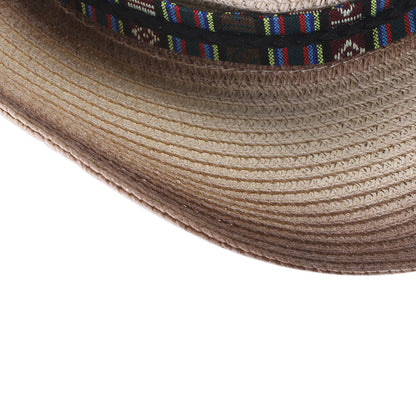 Chapeau Fedora classique de style western, en feutre, avec ceinture, idéal pour les activités de plein air et les cowboys - Boniskiss