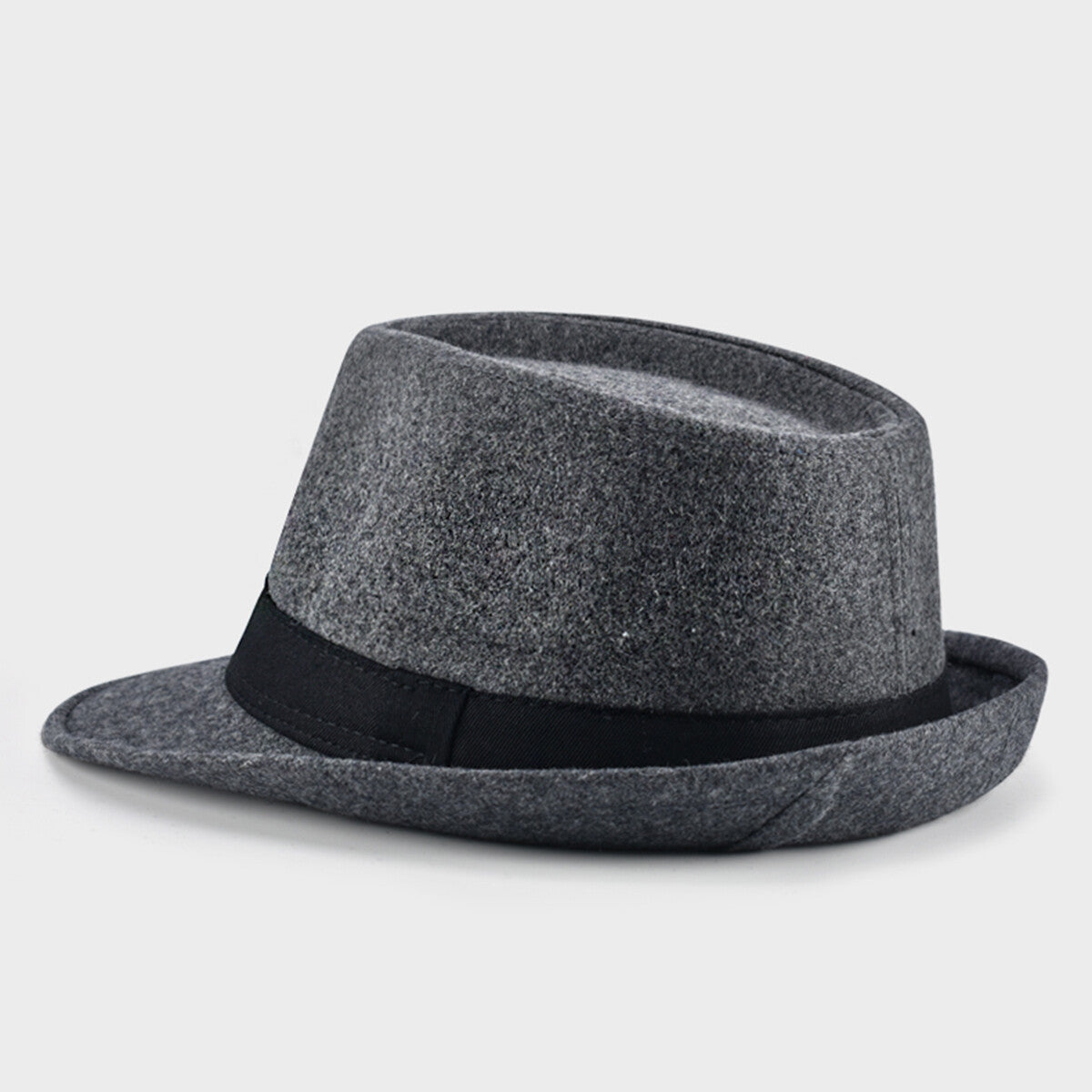 Classic Derby Style Short Brim Trilby Hat - Boniskiss (Size L & SIze XL)