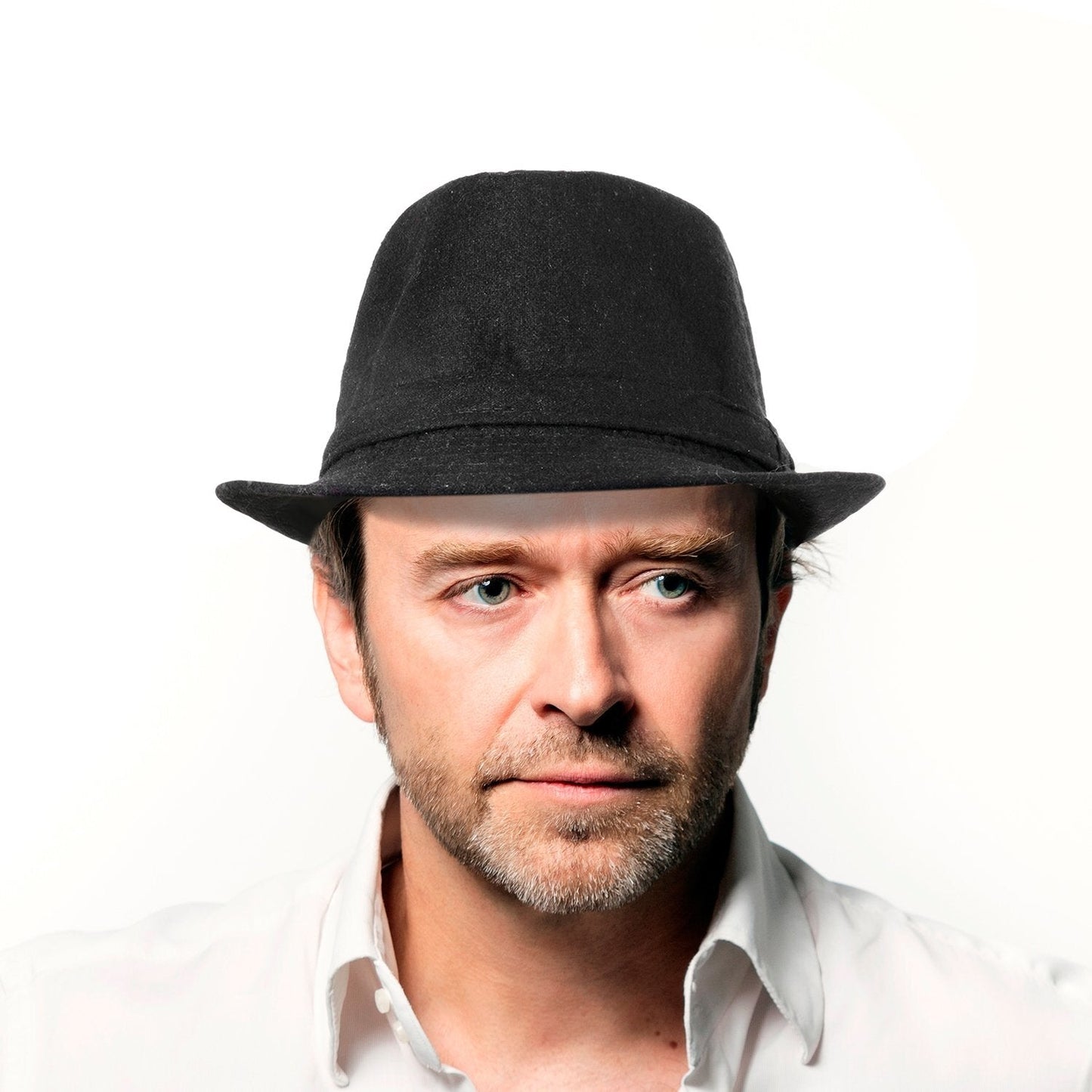 Men's Classic Manhattan Gangster Trilby Fedora Hat - Boniskiss