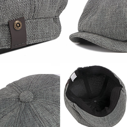 Classic 8 Panel Newsboy Gatsby Cap - Boniskiss
