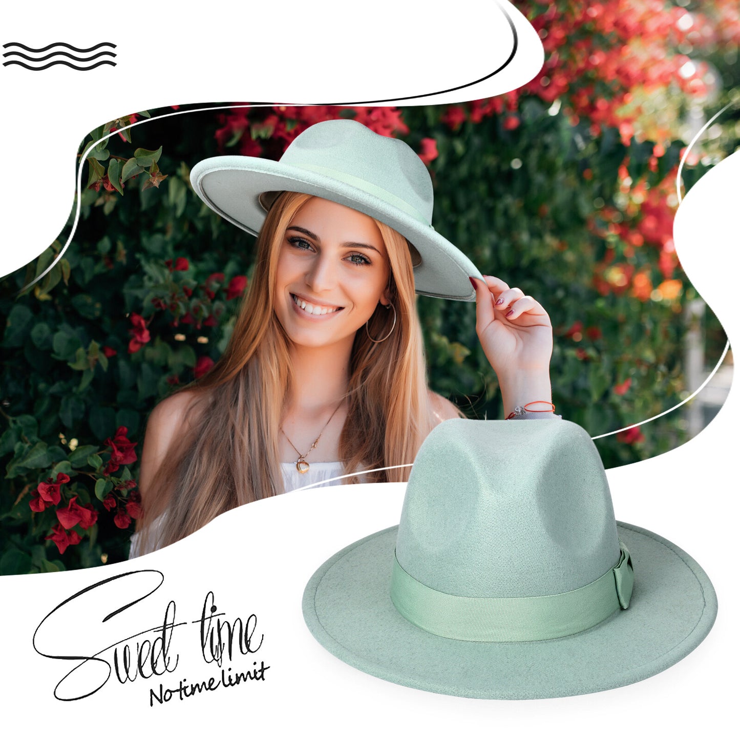 Classic Wool Felt Fedora Hat - Boniskiss