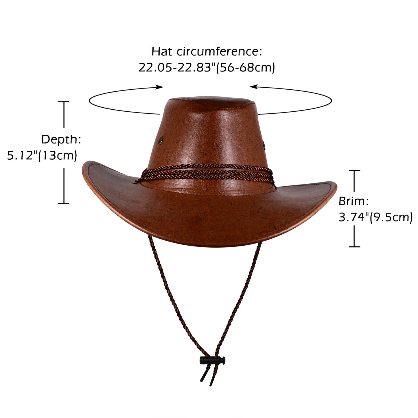 Chapeau de cowboy à larges bords bouclés, style western australien - Boniskiss