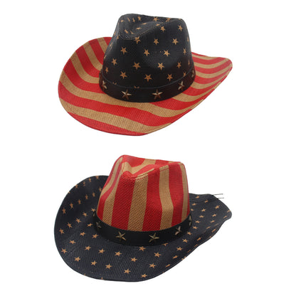 American Flag Cowboy Hat - Boniskiss