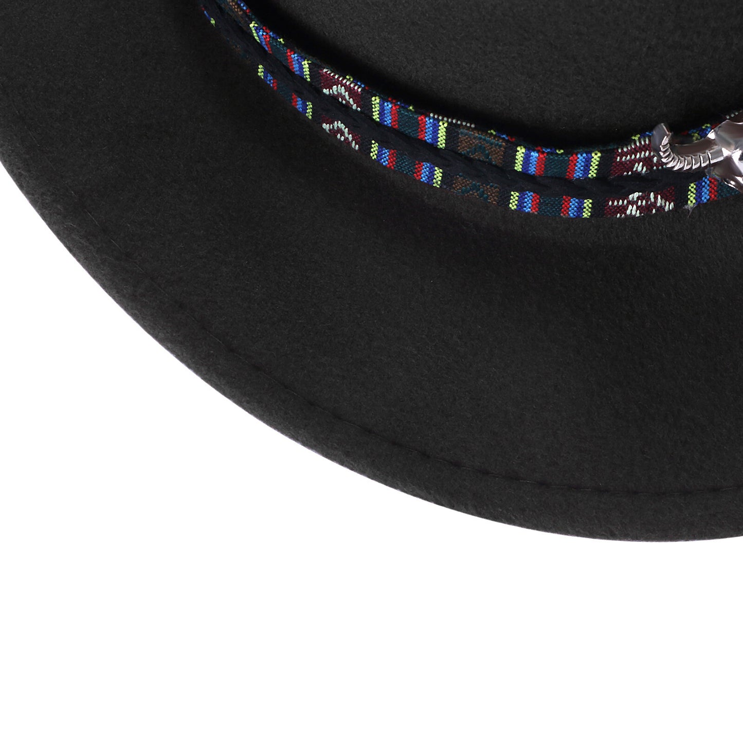 Chapeau Fedora classique de style western, en feutre, avec ceinture, idéal pour les activités de plein air et les cowboys - Boniskiss