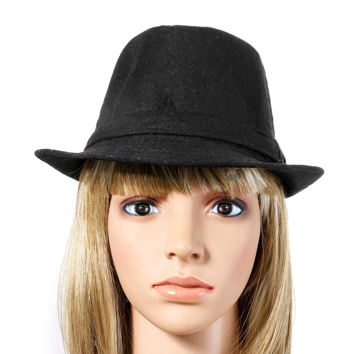 Classic Derby Style Short Brim Trilby Hat - Boniskiss (Size L & SIze XL)