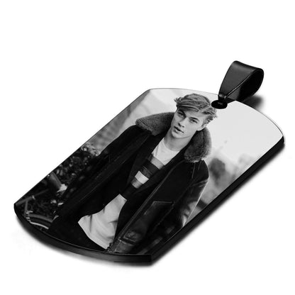 Personalized Photo Text Picture Custom Engraved Dog Tag Pendant Necklace - Boniskiss