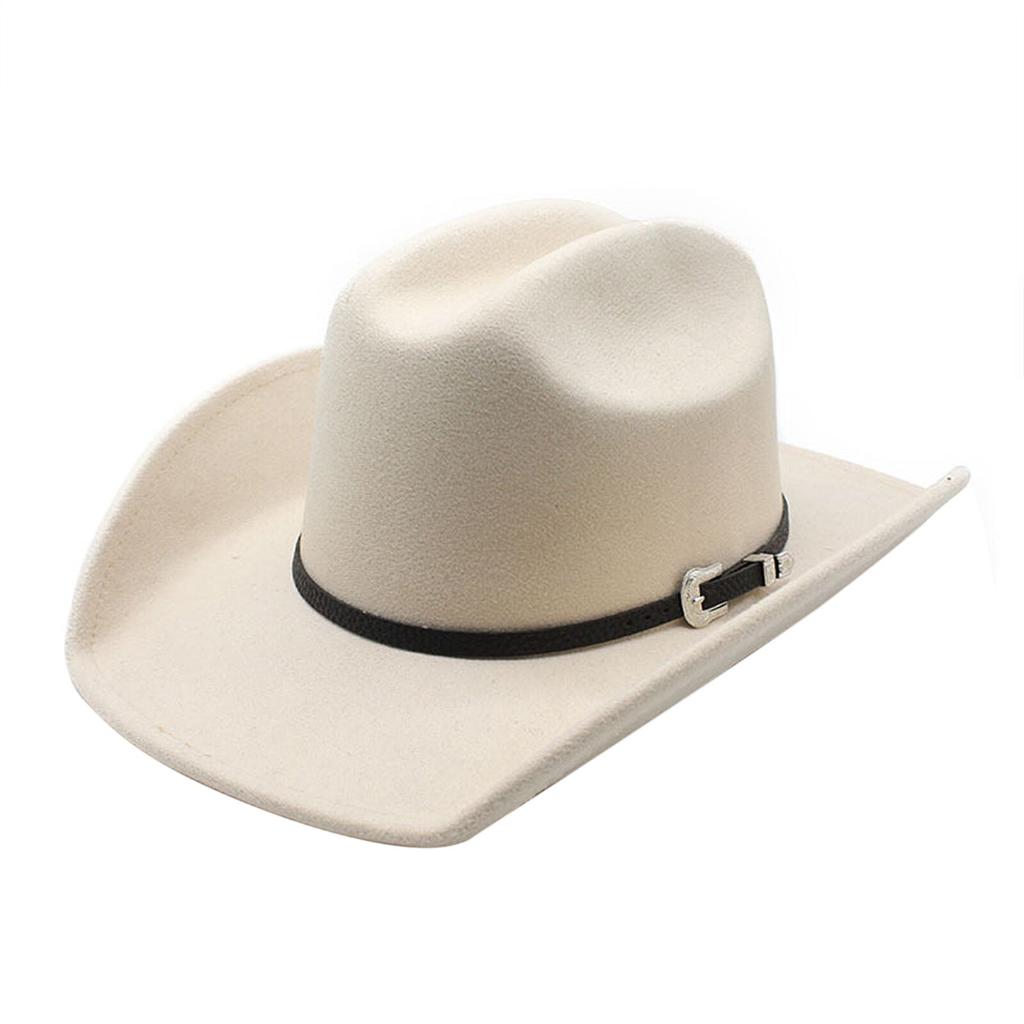 Chapeau Fedora classique de cow-boy/cowgirl avec ceinture - Boniskiss