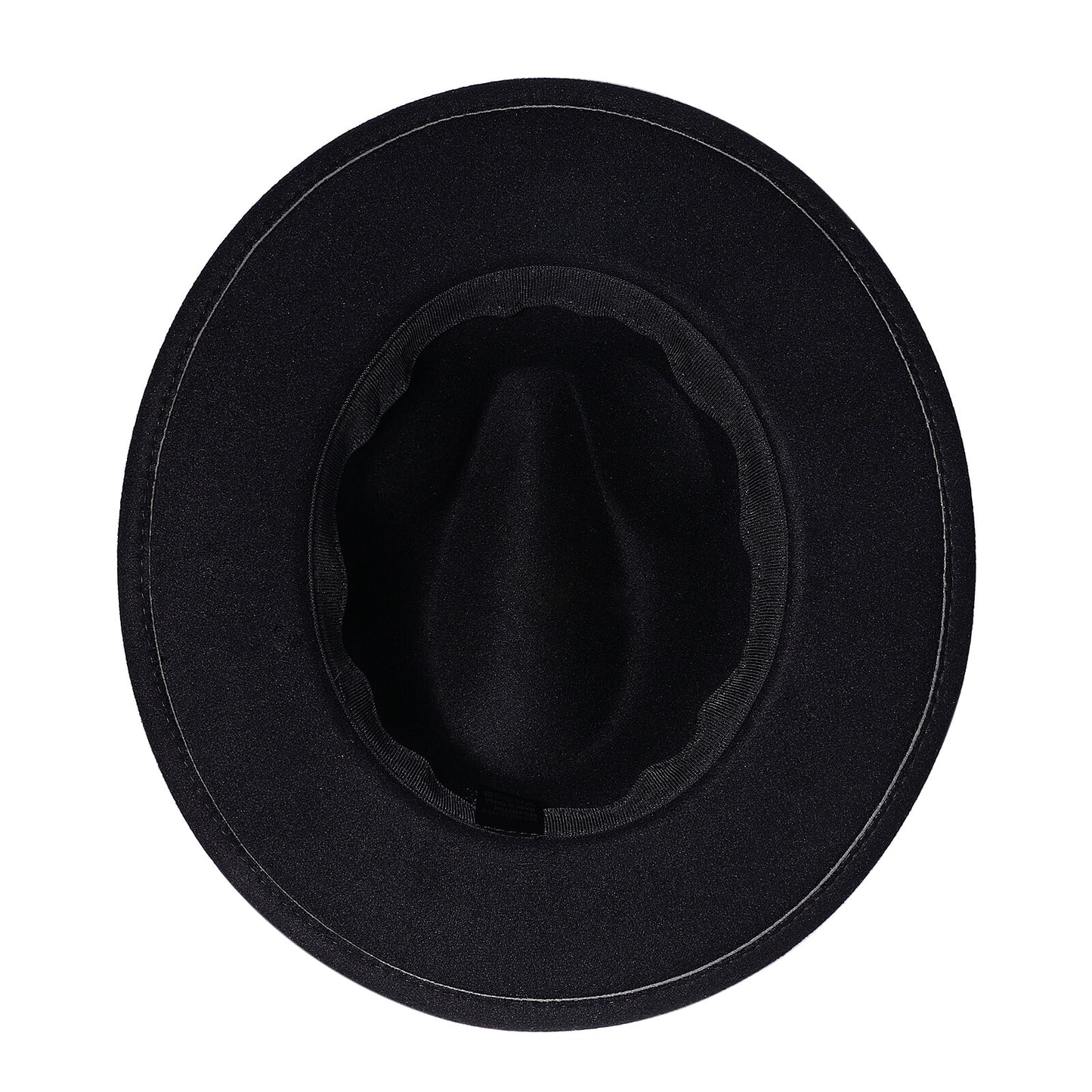 Chapeau Fedora Trilby Panama classique à larges bords avec ceinture - Boniskiss Taille ML