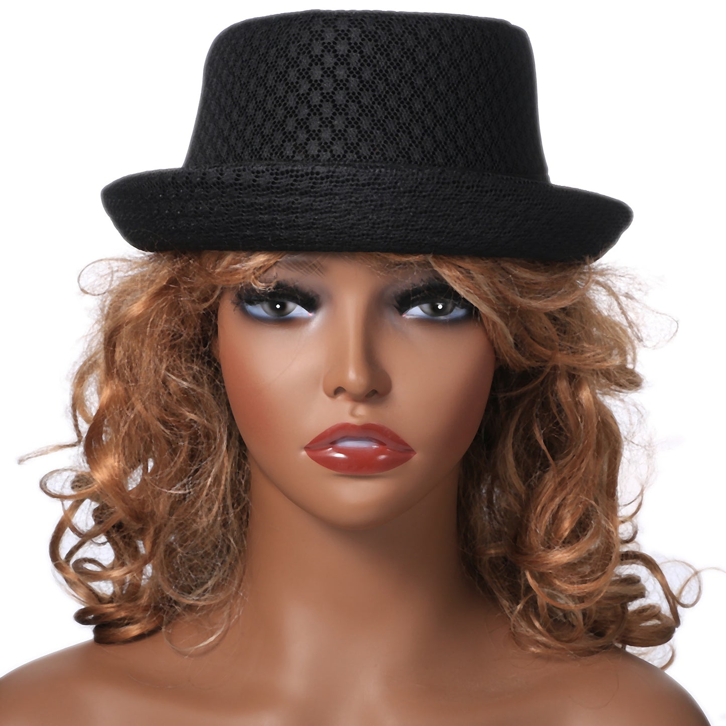Soft Mesh Pork Pie Fedora Hat - Boniskiss