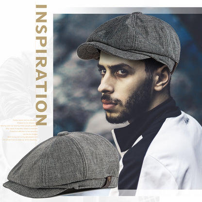 Classic 8 Panel Newsboy Gatsby Cap - Boniskiss