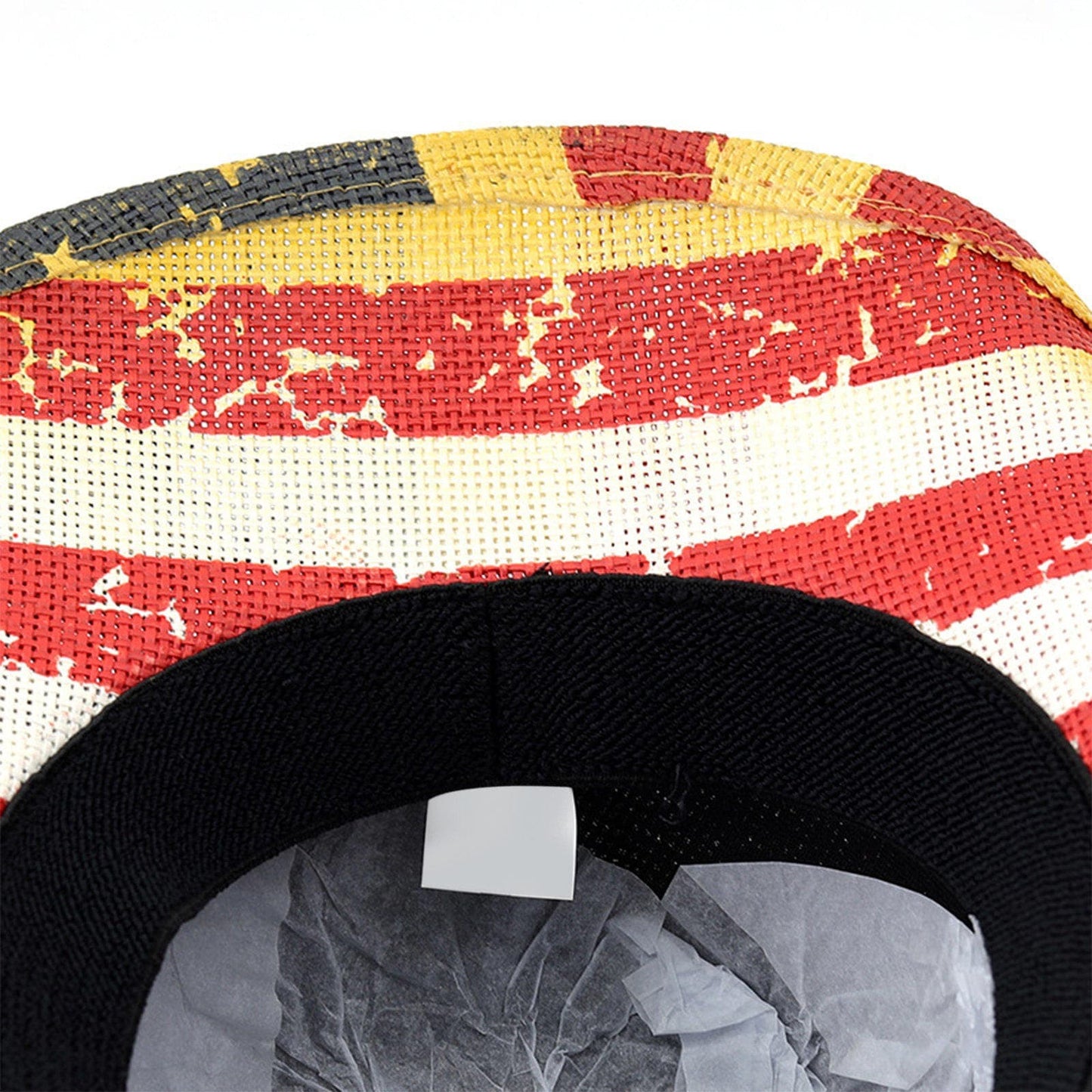 Chapeau de cowboy en paille à drapeau américain, taille ML - Boniskiss