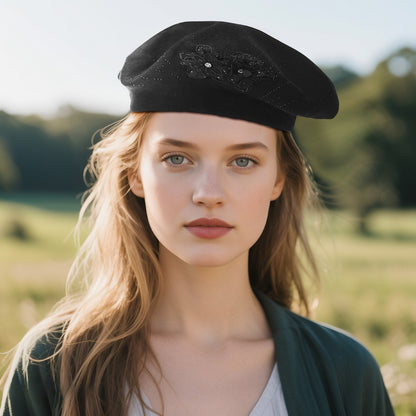 Béret français classique, chapeau d'artiste élégant - Boniskiss