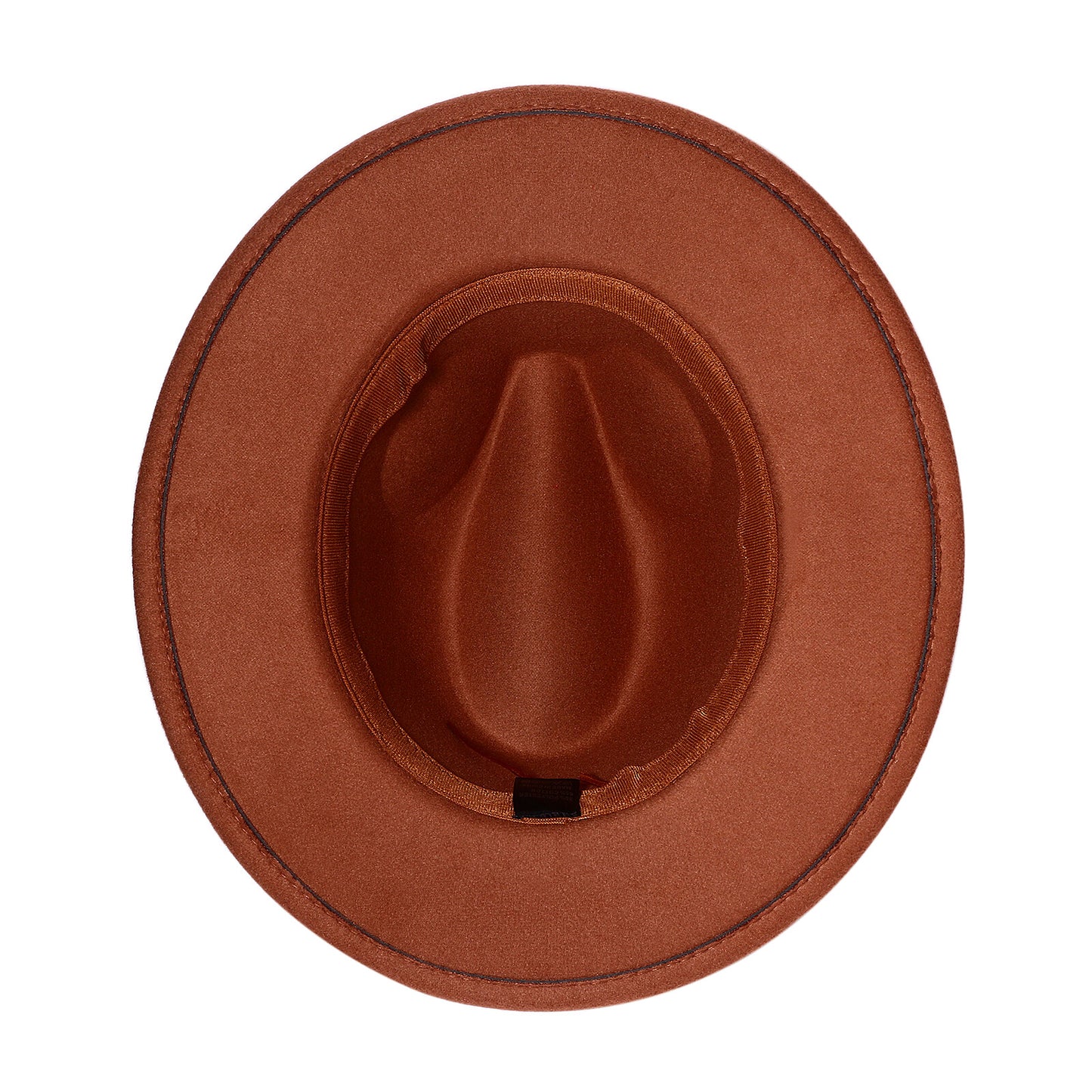 Chapeau Fedora Trilby Panama classique à larges bords avec ceinture - Boniskiss Taille ML