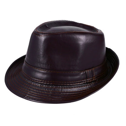 Chapeau Fedora classique style gangster, trilby à bords courts, Panama, casquette de jazz - Boniskiss