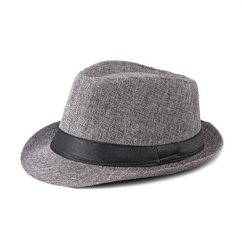 Short Brim Fedora Linen Panama Sun Hat - Boniskiss