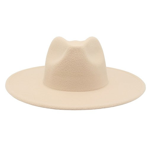 Western Style Fedora Felt Cowboy Hat - Boniskiss
